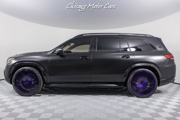 Used 2021 Mercedes-Benz GLS Maybach 600 4MATIC Matte Black Wrap! FORGIATO  WHEELS IN PURPLE! ONLY 2K MILES LOADED!! For Sale (Sold)