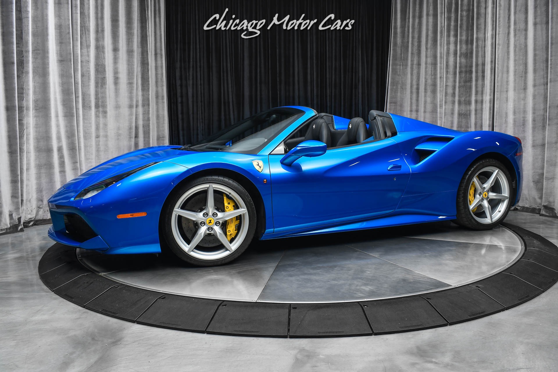 Used 2018 Ferrari 488 Spider Convertible Special Request Blu Corsa 