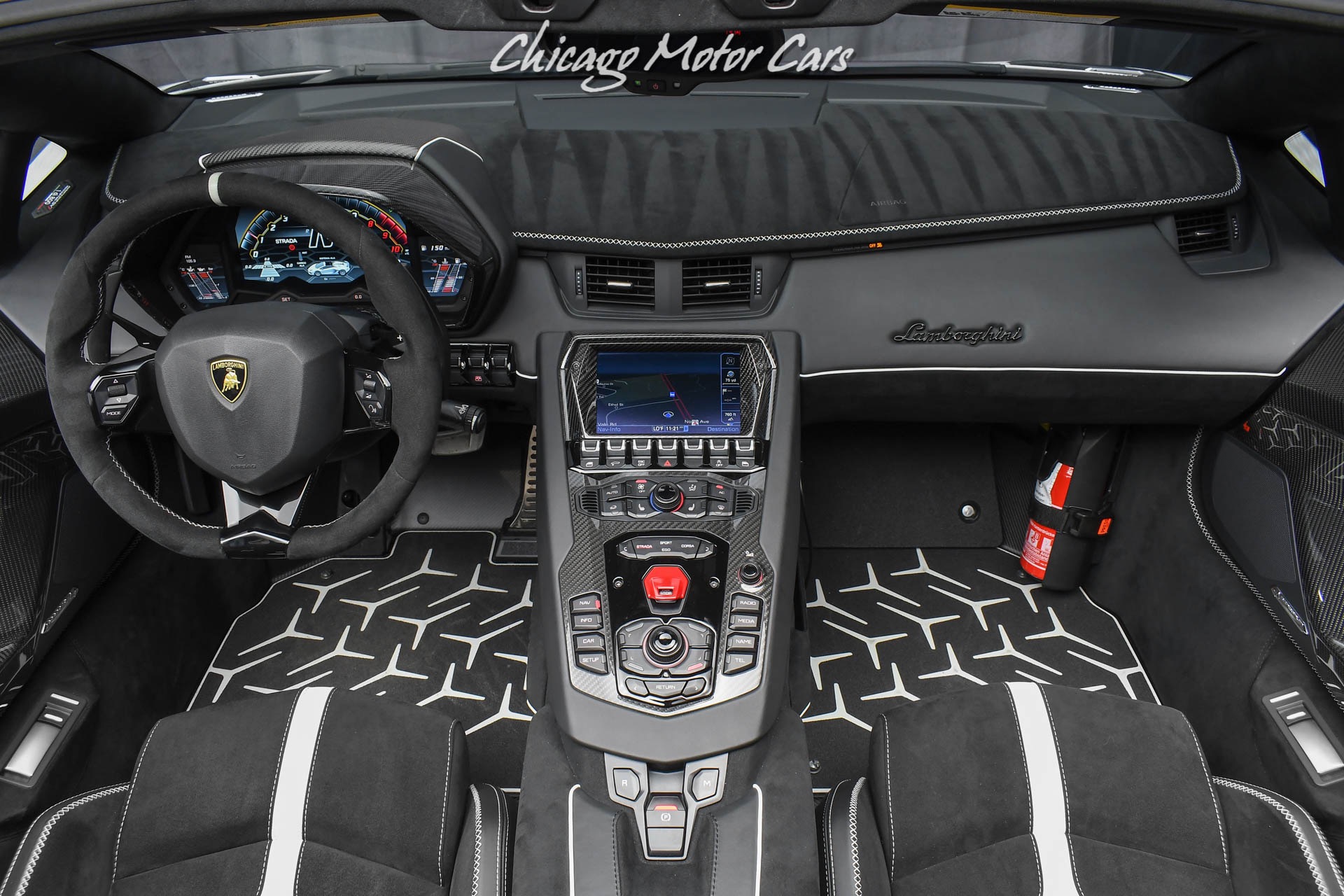 Lamborghini Aventador Interior White